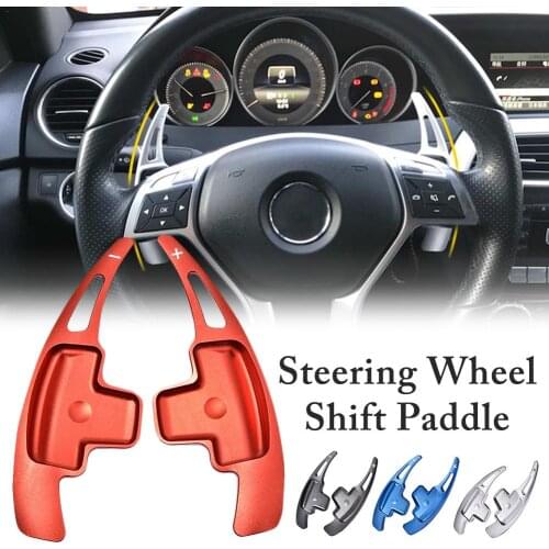 4 Colors Car Aluminum Steering Wheel Shift Paddle Extension Suit for Benz W176 W246 W205 W212 W222 C117