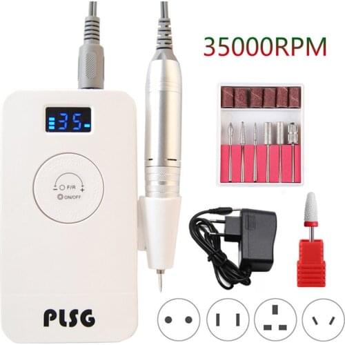 Rechargeable 35000RPM Nail Drill Machine High Speed Manicure Drill Machine Salon Portable Nail Drill Professional Nail Drill