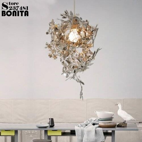 Artecnica Garland Light pendant lamps modern design Laser cutting carved flowers Stainless steel pendant lights for restaurants