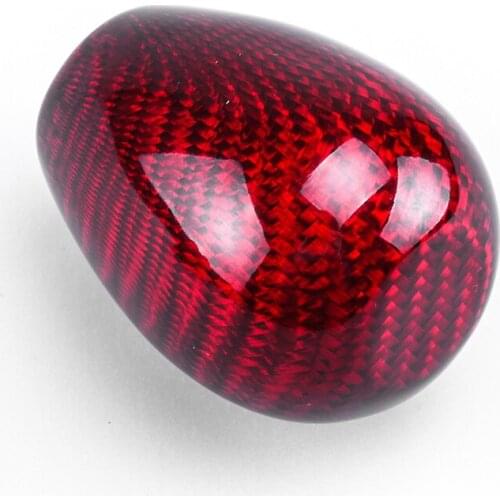 Car Uniserval Carbon Fiber Shifts Head Round Ball Shape Gear Shifts Knob Adapters Kits M8617