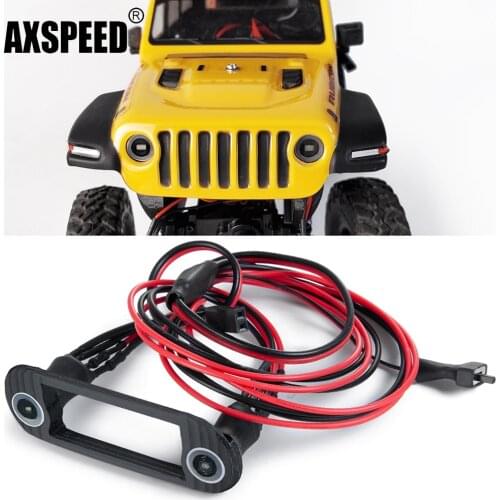 AXSPEED Front Light Lamp for 1/24 SCX24 AXI00002 RC Car High Quality LED Headlight Bright Upgrade Parts