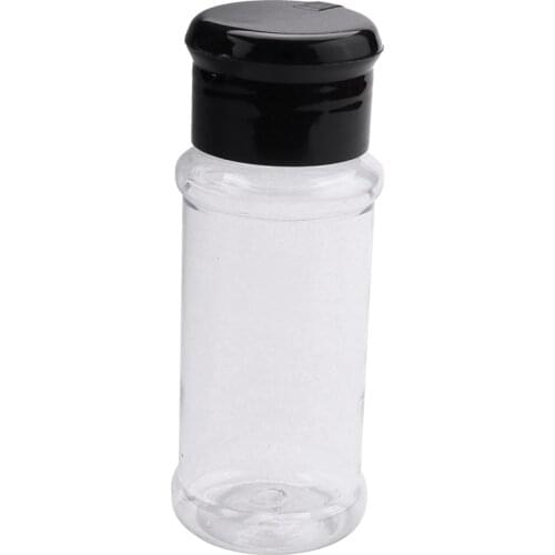 20Pcs/Set 100Ml Spice Salt Pepper Shakers Black Seasoning Jar Can Pepper Bottle Barbecue Condiment Kitchen Gadget Tool