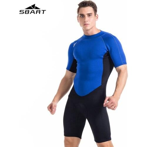 New style sbart 2mm thick neoprene wetsuit snorkeling swimming surfing men women short sleeved KeepWarm diving suit men wet suit