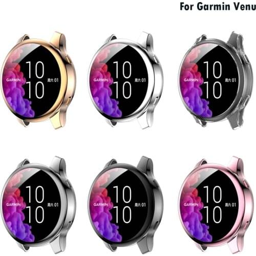 Soft Ultra-Slim TPU Protection Silicone Full Case Cover For Garmin venu Replacement Case Strap Smart Watch Accessories