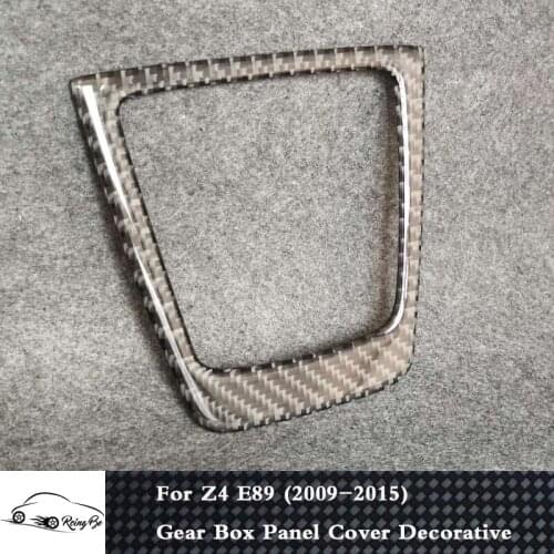 Real Carbon fiber Gear Box Panel Cover Decorative sticker For BMW Z4 Series E89