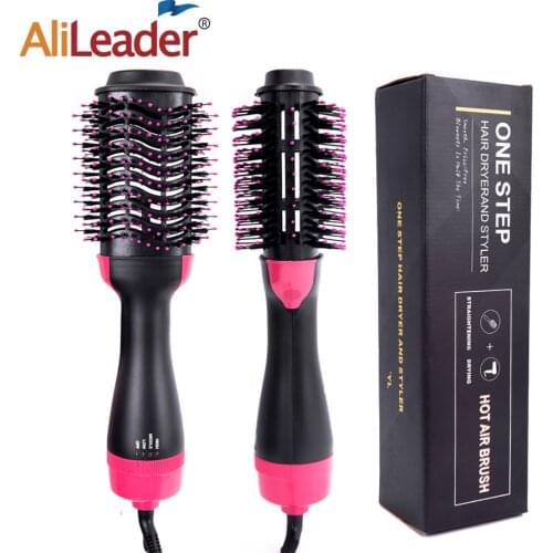 Alileader Cheap Hot Air Brush Professional 3In 1 One Step Hair Dryer Volumizer Electric Blow Dryer Hair Straightener Curler Comb