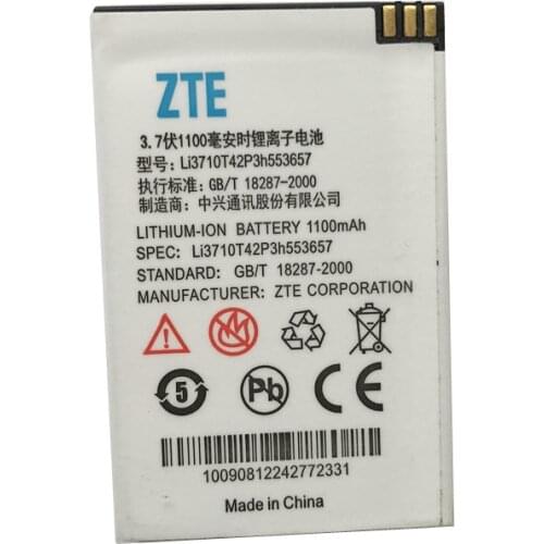 New Li3710T42P3h553657 Original Battery For ZTE S302 / Capitel CBS718 S718 MP-S-I / MyPhone 1050/ JUST5 CP09 Mobile Phone