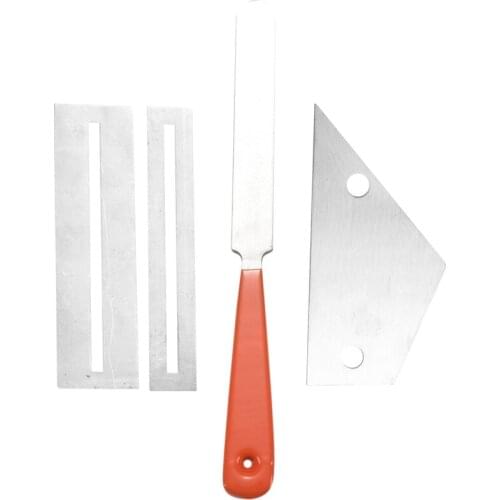 Stainless Steel Guitar Fret File+Fret Rocker Level+Fingerboard Protector Guitar Luthier Tool