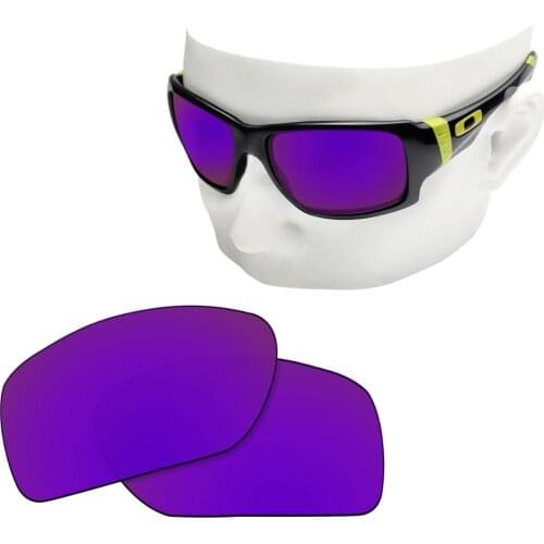 OOWLIT Polarized Replacement Lenses of Purple Mirror for-Oakley Big Taco OO9173 Sunglasses