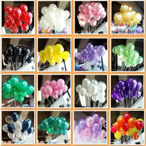 100pcs/lot 10inch 1.5g Pink Latex Helium Balloons Air Balls Inflatable Wedding Happy Birthday Party Supplies Decoration Balloons