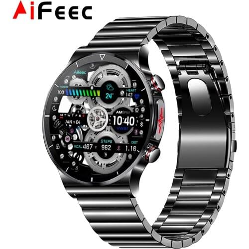 Wireless Charger Smart Watch Men PPG ECG Body Temperature monitor Heart Rate Blood Pressure Monitor IP68 Waterproof Smartwatch