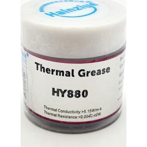 Hy880 10g Thermal Grease 5.15w/m-k,Used For Processor,Water Cooler Radiator AMD Lntel CPU GPU Chipset Notebook Computer