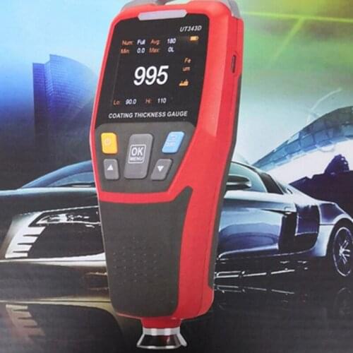 Paint Thickness Gauge Car Painting Depth Gauge Thickness Gauge Tester w/ Backlight LCD Digital Coating Thickness Meter
