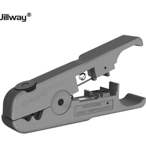 Jillway network wire stripper Lan multifunctional telephone line round wire flat wire adjustable scissors wire stripper cutter