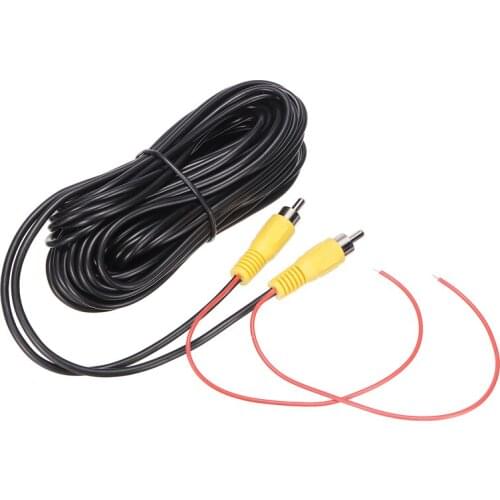1pc 10M RCA Car Auto Reverse Rear View Parking Camera Video Extension Cable Cordwith Trigger Wire