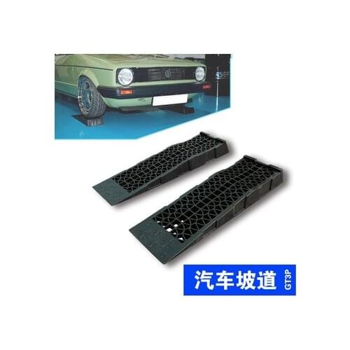2pcs/Pair 3000KG Heavy Duty Car Ramps 70cm Long Antiskid Working Ramp Car Repair Maintenance Jack Lift Tool