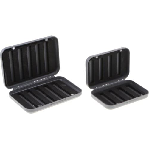 2 PCS Waterproof Fly Fishing Flies Lure Hook Bait Jig Storage Case Box Fish Kits Holder Box Replacement Tackles for Fisherman
