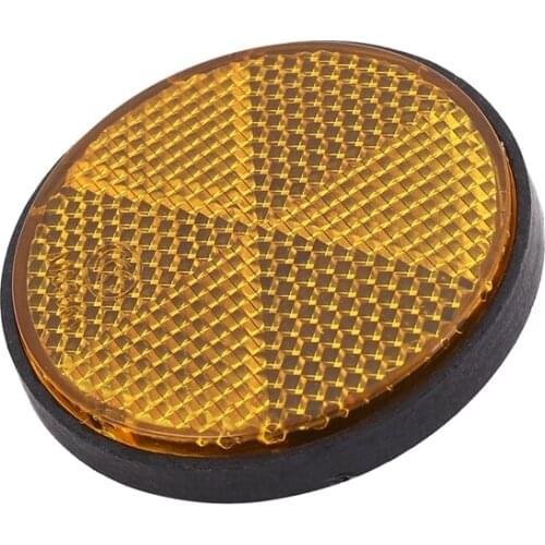 2 x 2inch Round Orange Reflectors Universal For Motorcycles ATV Bikes Dirt Bikes