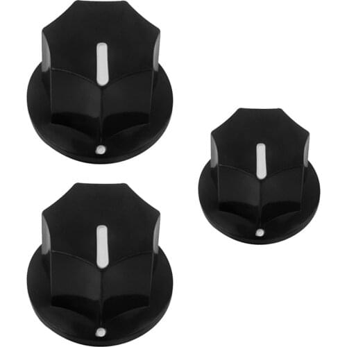 3Pcs Guitar Knobs 2 Large And 1 Small Sets For Fender Jazz Bass Replacement. Guitar Split Shaft Pots