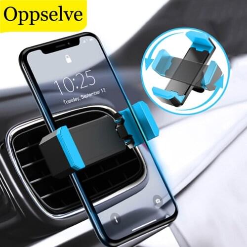 Car Phone Holder For iPhone 11 X XS 8 7 6 Samsung S10 S9 360 Degree Support Mobile Air Vent Mount Car Holder Phone Stand in Car
