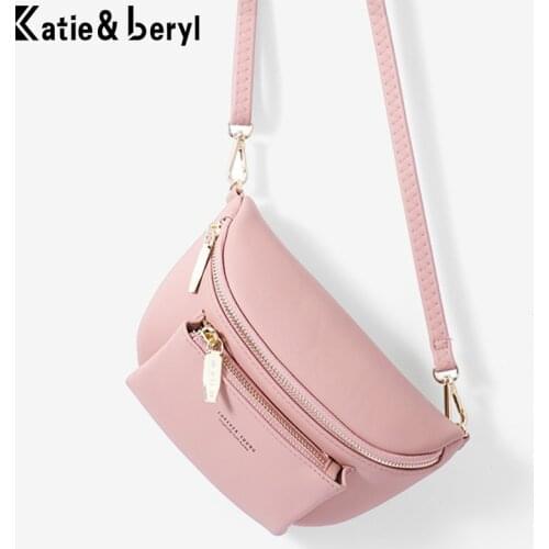 Brand Womens Waist Bag Soft PU Leather Belt Bags Designer Shoulder Messenger Chest Bag Female Fashion Fanny Pack Hip Purse NEW