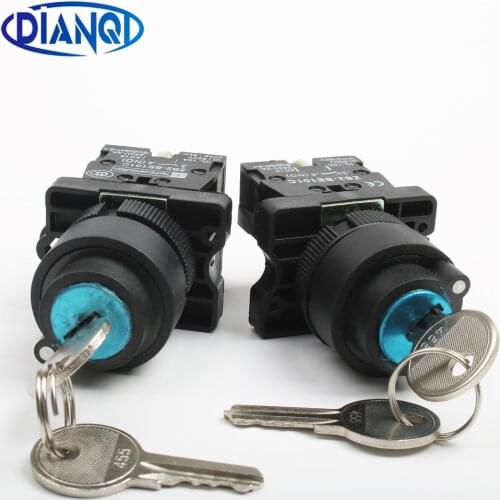 XB2-EG21XB2-EG33 2/3 positions key-operated 1NO/2NO Latching self-Locking selector pushbutton switch 22mm
