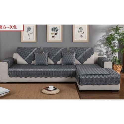Four Seasons Sofa Towel Gray Couch Covers Peacock Pattern Beautifully Embroidered Sofa Cushion Sofa Cover For Corner Sofa Decor
