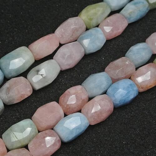 Faceted Freeform Morgan Beads Natural Stone Beads For Jewelry Making Beads Bracelets 15'' Needlework DIY Beads Trinket