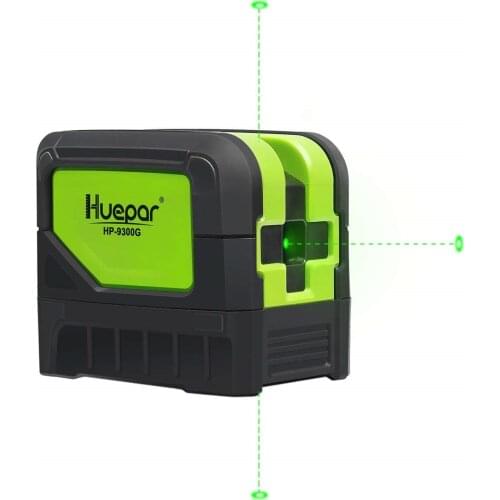 Huepar 9300G 3 Point Laser Self leveling Green Beam Laser Level with Plumb Spots for Soldering and Points Reference Positioning