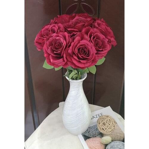 1pcs artificial Rose Flowers Single Long Stem Bouquet Beautiful Simulation Flower For Home Party Wedding Decoration 50cm