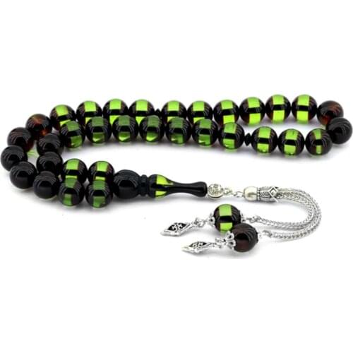 Islamic Tasbih Muslim Rosary Beads 33 Prayer Rosary For Men Bracelet For Men Accessory amber oltu amber stone Handmade Turkey