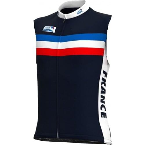 2020 FRANCE NATIONAL TEAM Summer Sleeveless Cycling Vest Mtb Clothing Bicycle Maillot Ciclismo Bike Clothes