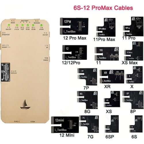 DL100 LCD Screen Tester Box Test Board iPhone 6S -XS MAX 3D Touch Display Restore Original Color Restore Testing