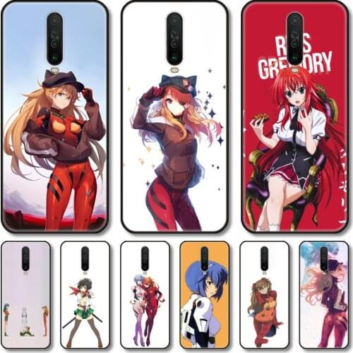 Beautiful red clothes girl Phone Case For XiaoMi Redmi Note 10S 9S 8 7 6 T Pro Black Cover Silicone Back TPU