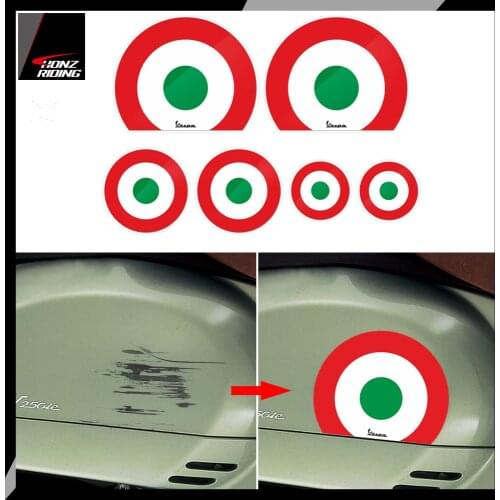 For Piaggio Vespa GTS GTV LX LXV Sprint Round Decal Italy Flag Sticker