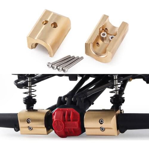 2pcs AR44 Axle Body Brass Counterweight for 1/10 RC Crawler Axial SCX10 II 90046 90047 Low Center of Gravity Upgrade Parts