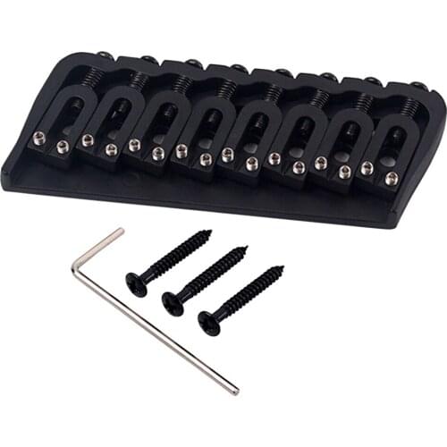 A Set 8 String Saddle Tremolo Bridge for Electric Guitar Heavy Thickened Base