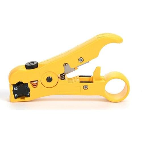 New Design Portable Universal Cable Wire Jacket Stripper with Cable Cutter Stripping Scissors Tool