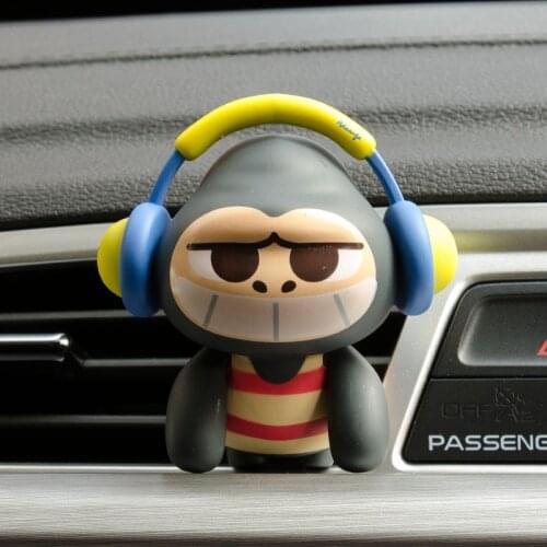 Korean style new Cartoon Chimpanzee Car Air Freshener perfume car pendant ornament Car Accessories
