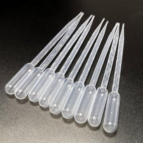 0.2ml to 10ml Disposable Plastic Dropper Pasteur Pipet, Pap straw tube, Pipettes for Laboratory Chemistry Tests Experiments