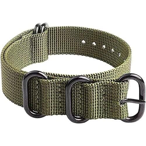 18mm 20mm 22mm 24mm Nato Strap Watch Band with Black Heavy Buckle Watch Band General Use Watch Strap Wholesale Woven Nylon Band