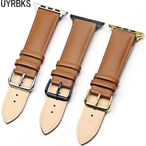 New design Genuine leather Band for Apple IWatch 42mm 38mm 40mm 44mm Wristband strap for Apple Watch Series 5 4 3 2 1