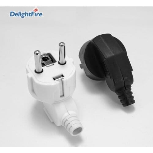 EU 4.8mm Plug Rewireable Power Plug 16A 250V Schuko France Germany Adapter For Wire Male Outlets Extension Cord Connector Plug