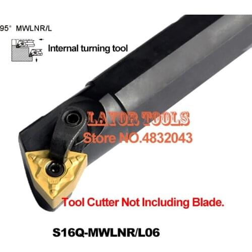 S16Q-MWLNR06 16mm Lathe Cutting Tools CNC Turning Tool Lathe Machine Tools Internal Metal Lathe Tool Boring Bar Type MWLNR/L