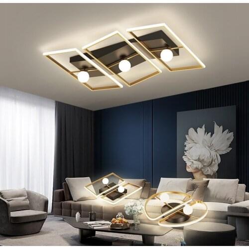 Special price new aluminum living room lamp modern simple atmosphere led Nordic ceiling lamp personality bedroom lamp