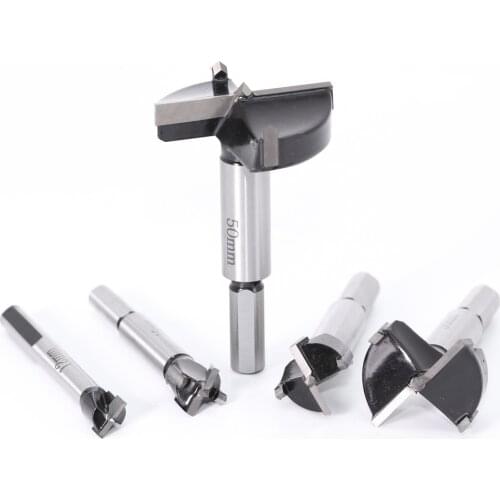 1PC 25mm-53mm Triangular Handle Woodworking Hole Opener Hole Saw Cutter Hinge Boring Drill Bits Round Shank Tungsten Carbide