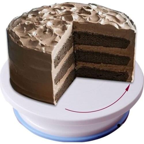 11 Inches Plastic Anti-slip Rotary Cake Stand Revolving Turntables Perfect Rotating Icing Cake Decorating Tools