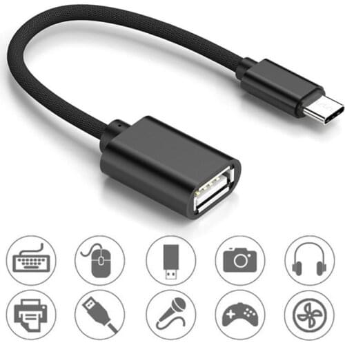 Adaptador Cable Compatible Android Smartphone Tablet Type-C/Micro USB Male To OTG Adapter Переходник Usb На Type