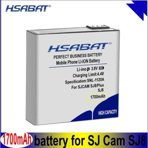 HSABAT SJ8 PRO 1700mAh Battery for SJCAM SJ8 PRO for SJ Cam SJ8 Plus Action Camera for SJ8 Air Batteries