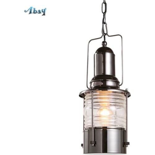 American Retro Iron Kettle Shape Pendant Lights for Living Room Study Cafe Dining Room Light Industrial Decoration Hanging Lamp